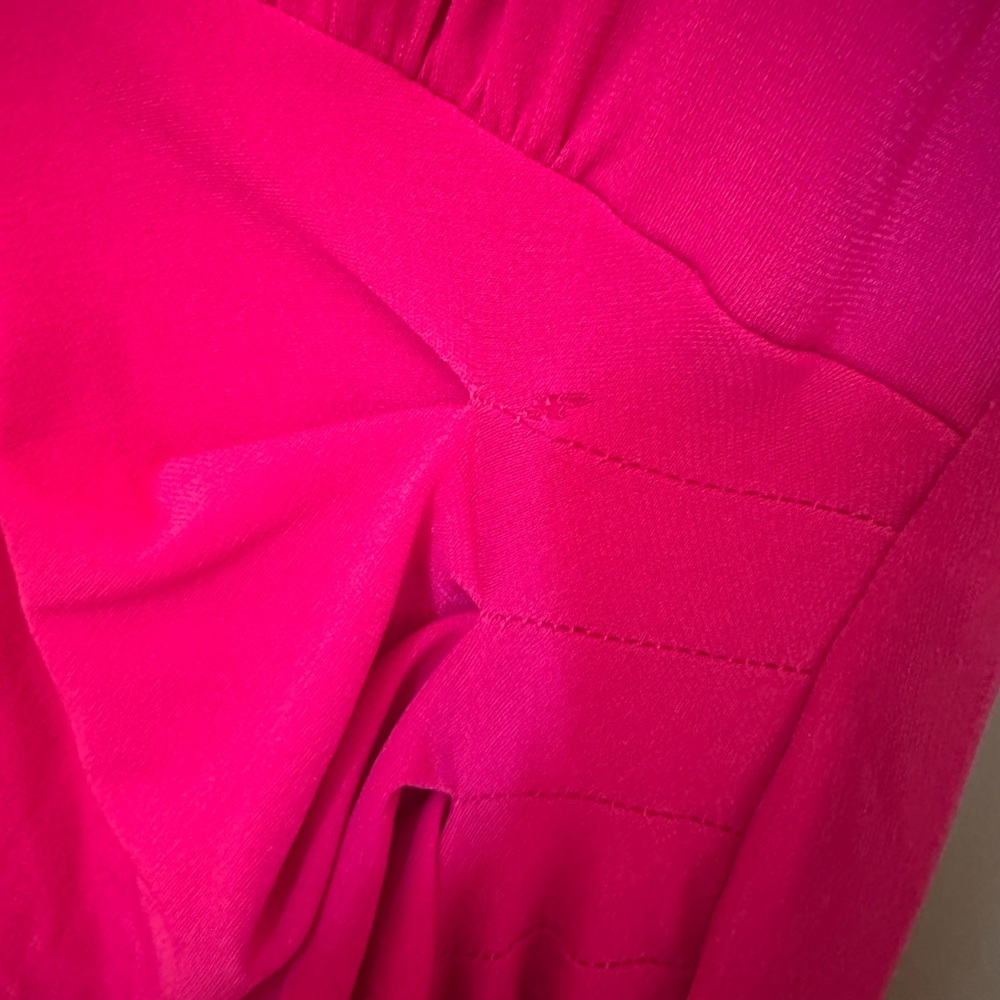 Nookie Pink Ruched Long Sleeve Gown - Picture 7 of 9